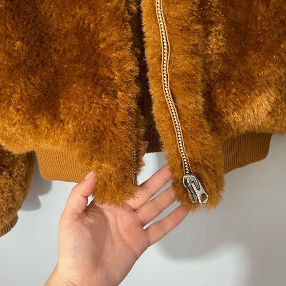 Rag and bone Nikki fur bomber jacket - Picture 3 of 8